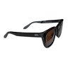 oculos de sol sym preto brilho lente marrom sym18 4