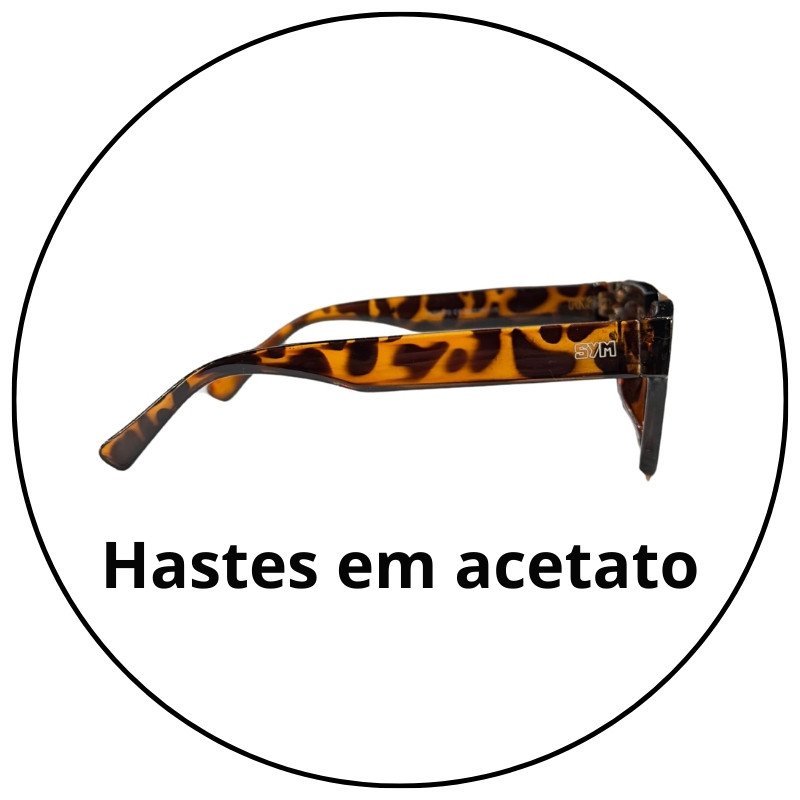 oculos de sol sym armacao turtle lente degrade marrom ty56170 descricao 2