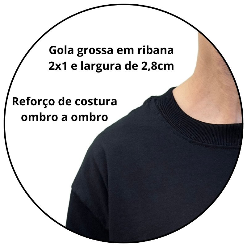 camiseta masculina reino do garcia del rey da comitiva preta descricao 2