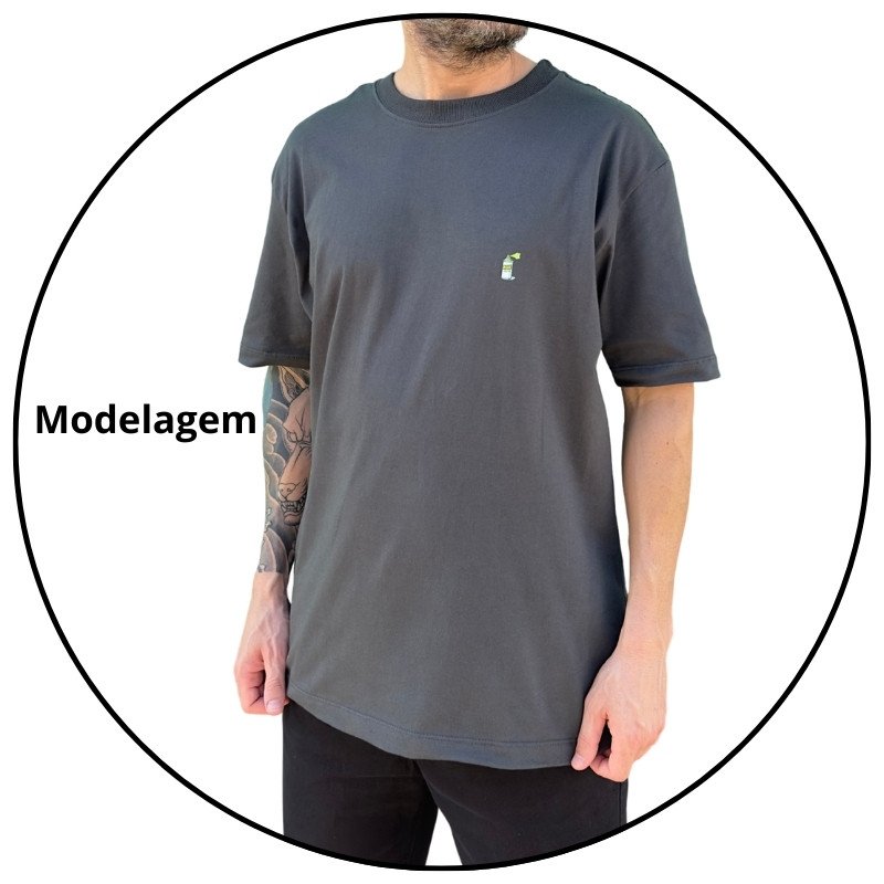 camiseta masculina street mahai lata grafite cinza chumbo descricao 2
