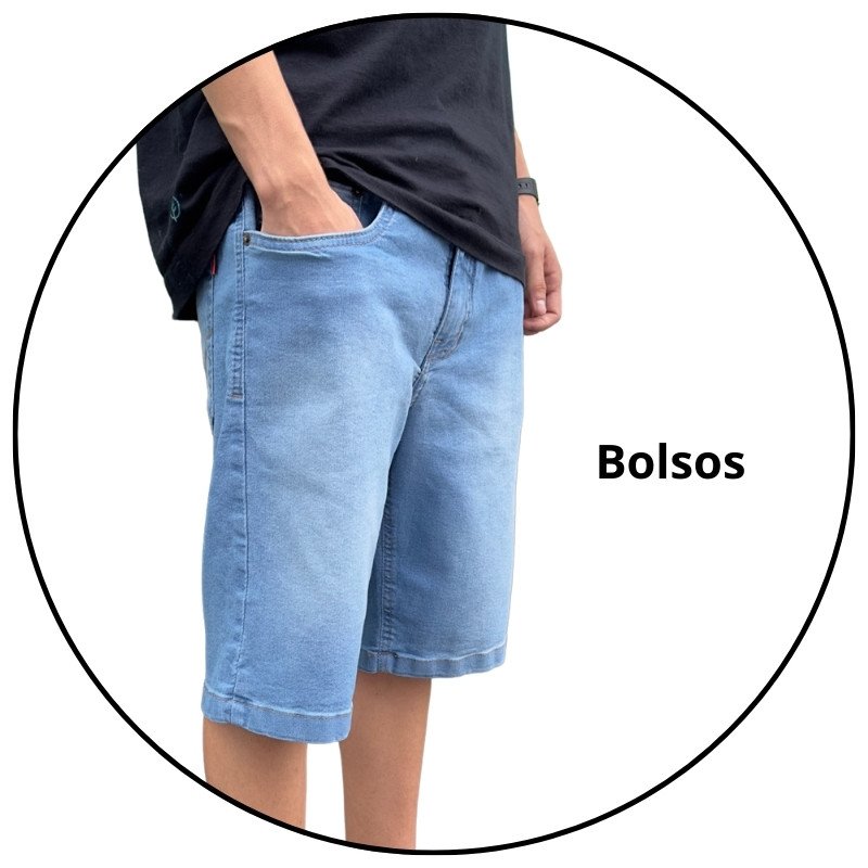 bermuda jeans reta masculina via grafit clara descricao 2