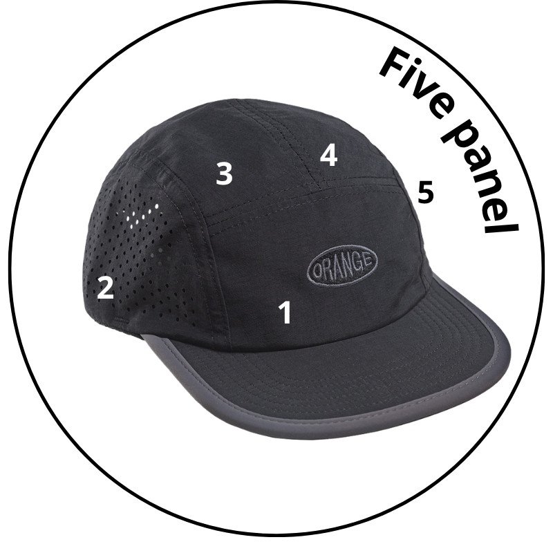 bone aba reta five panel orange black preto descricao 1