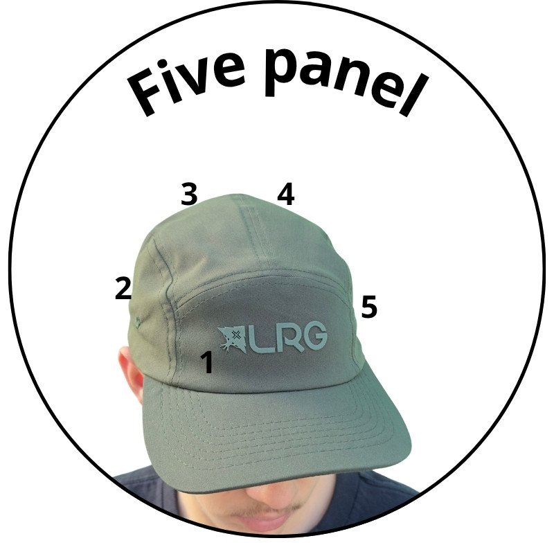 bone five panel lrg every angle verde descricao 1