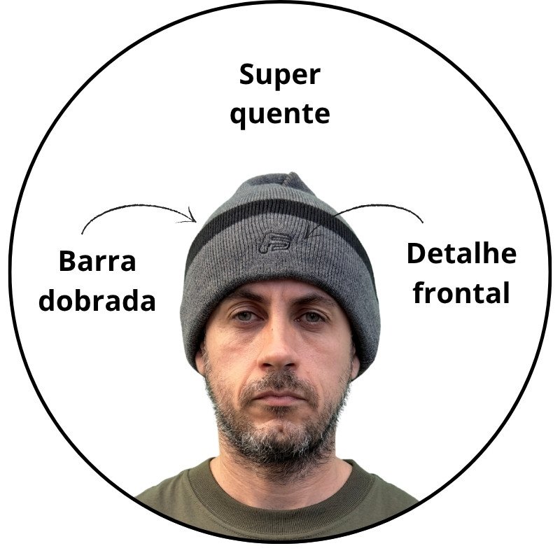 gorro freesurf line art cinza mescla escuro descricao