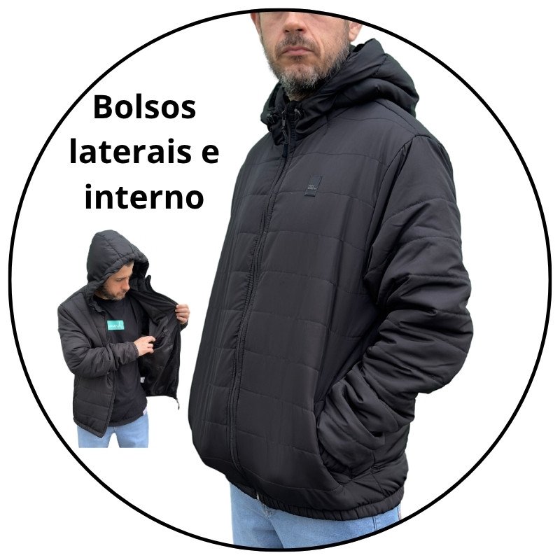 jaqueta masculina freesurf especial classic preta descricao 2