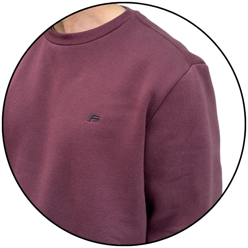 casaco moletom careca freesurf mini logo bordo descricao 3