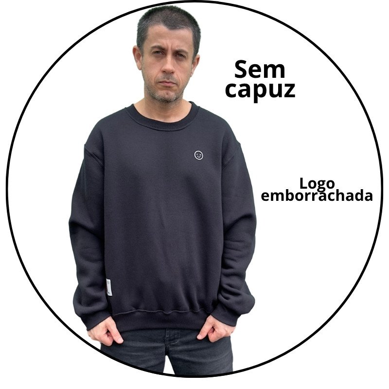 casaco moletom careca orange essential preto descricao 1