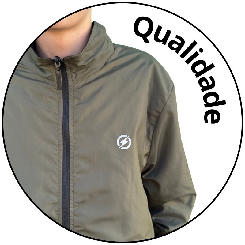 jaqueta masculina corta vento dupla face open shock preto verde descricao 3