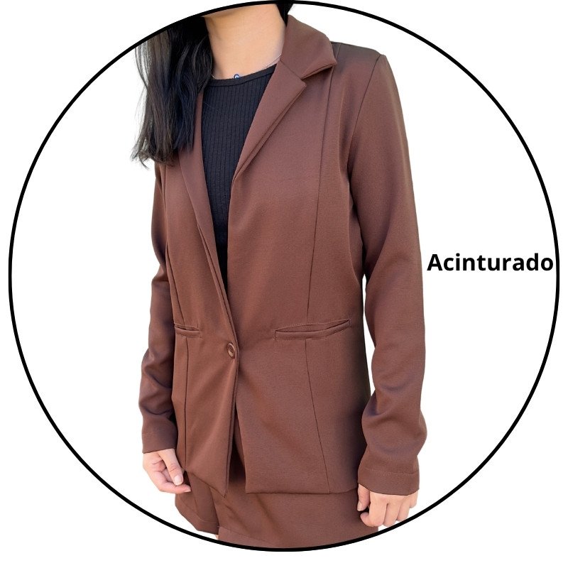 blazer alfaiataria feminino iana marrom descricao 1