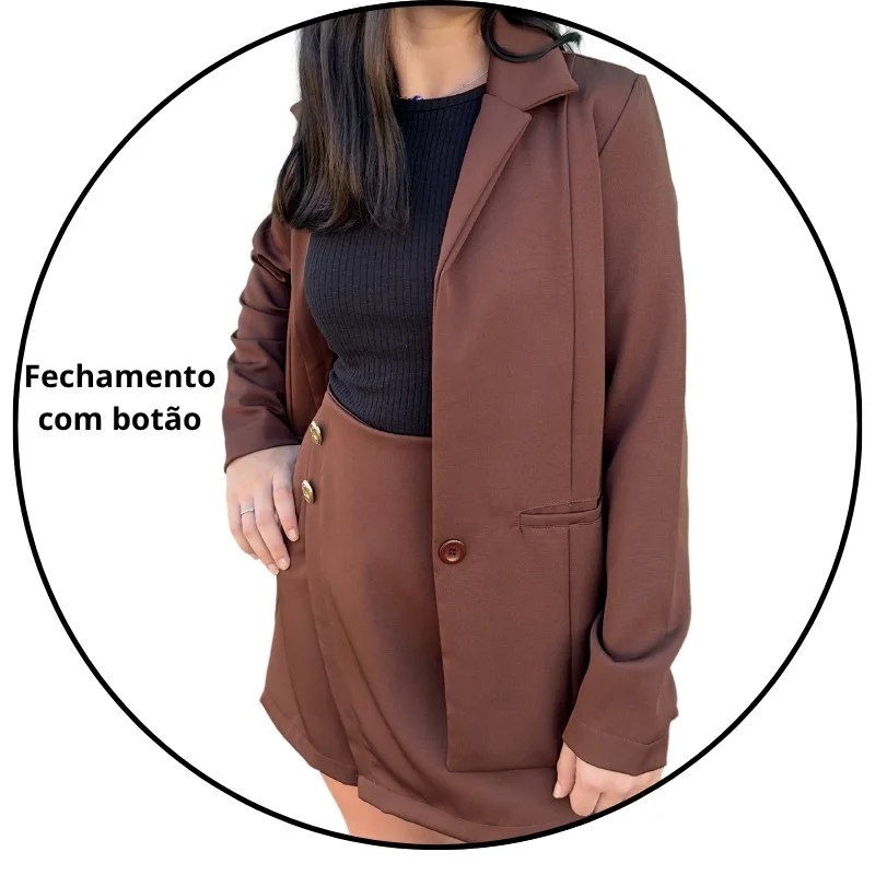 blazer alfaiataria feminino iana marrom descricao 2