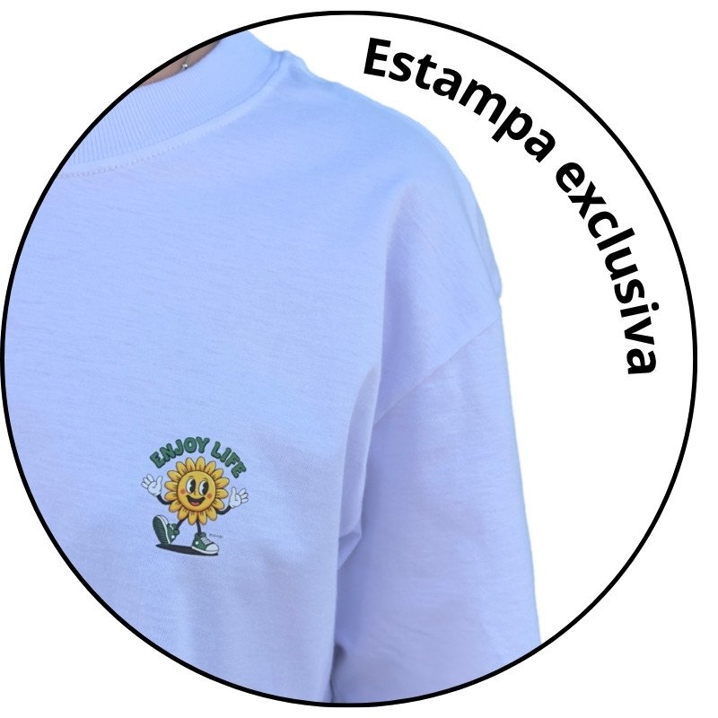 cropped camiseta street mahai enjoy life branca descricao 1