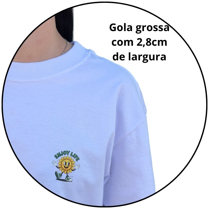 cropped camiseta street mahai enjoy life branca descricao 3