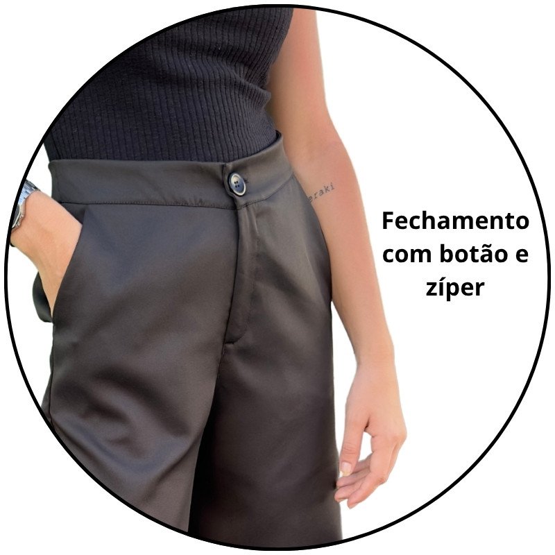 calca feminina wide alfaiataria iana preta descricao 3