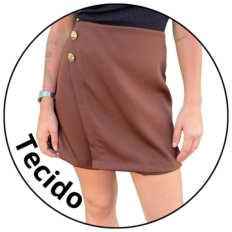 short saia alfaiataria iana marrom descricao 2