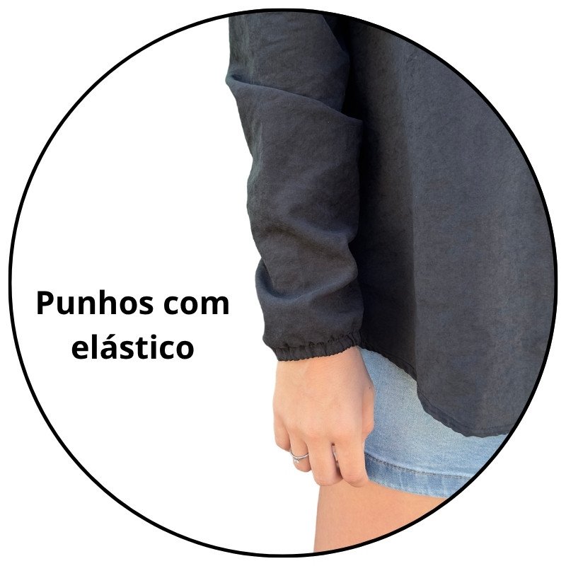 camisa feminina cupro iana preta descricao 2