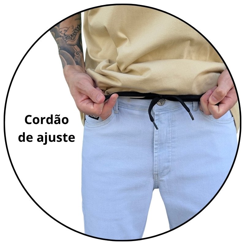 calca jeans masculina lrg delave denin jeans claro descricao 1