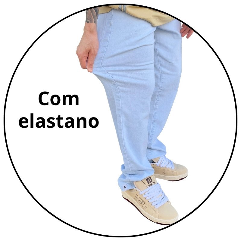 calca jeans masculina lrg delave denin jeans claro descricao 2