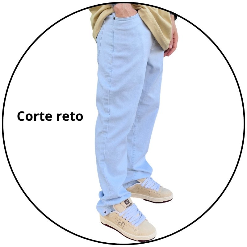 calca jeans masculina lrg delave denin jeans claro descricao 3