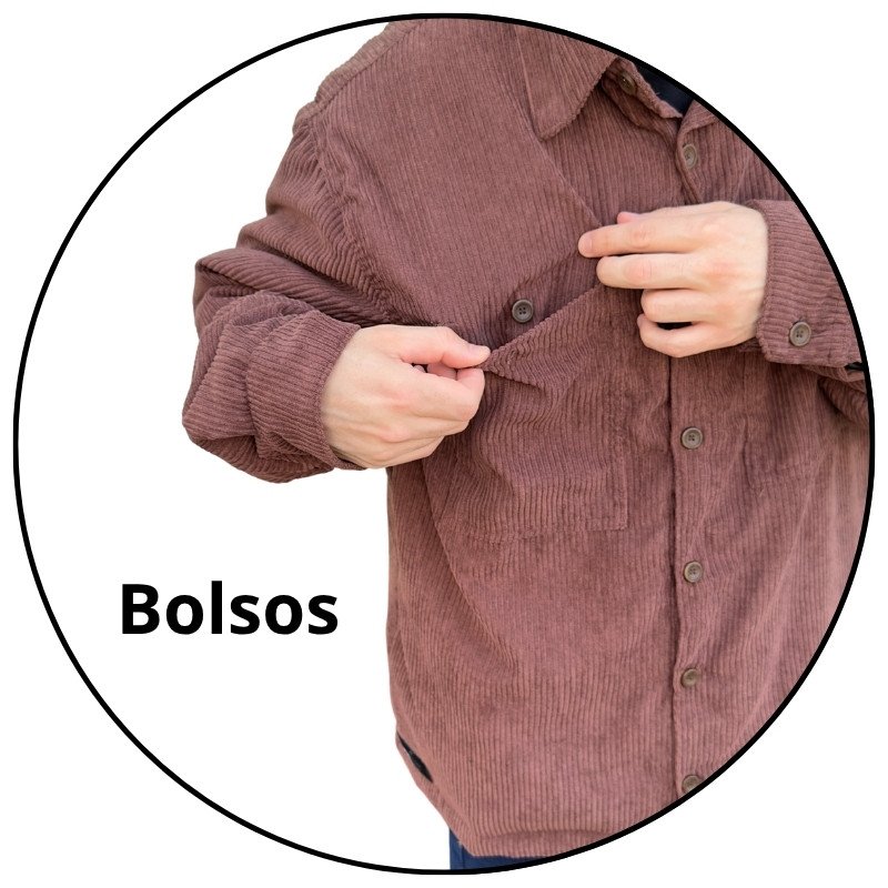 jaqueta masculina botao cordy cotele freesurf marrom descricao 2