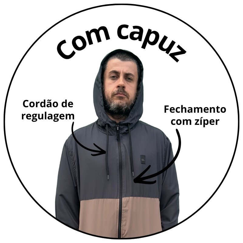 jaqueta leve corta vento freesurf block chumbo caqui descricao 1