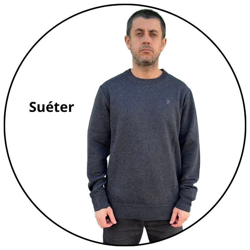 casaco sueter tricot masculino open shock cinza grafite descricao 1
