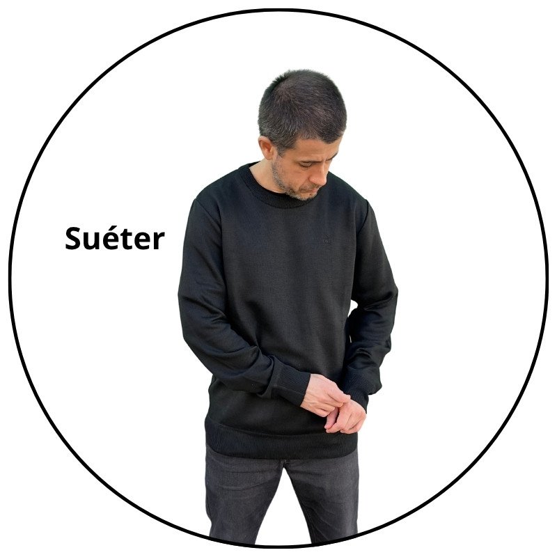 casaco sueter tricot masculino open shock preto descricao 1
