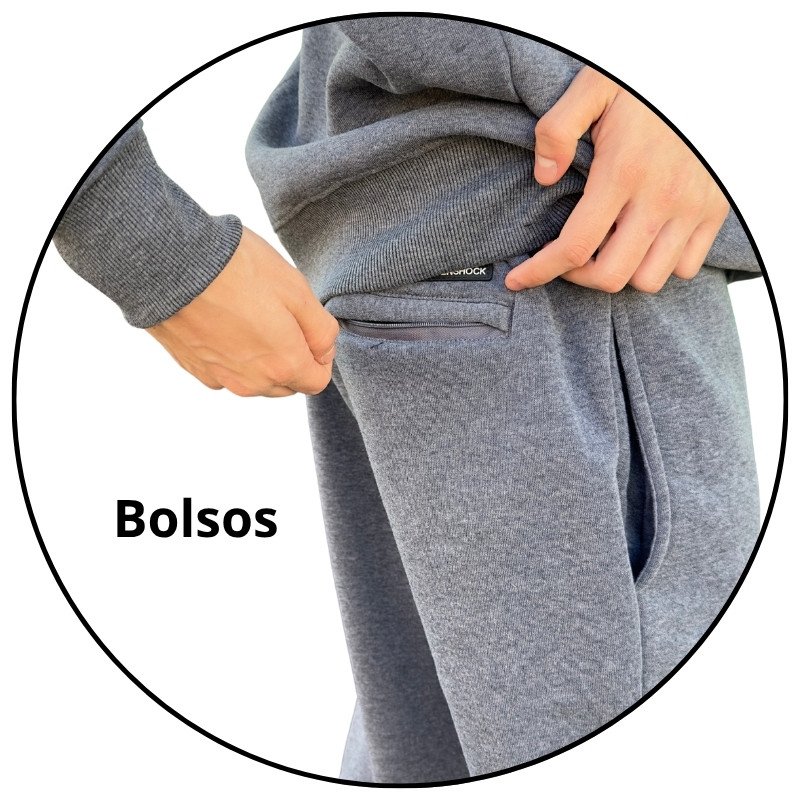 calca moletom masculina open shock cinza descricao 2