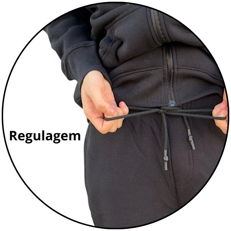 calca moletom masculina open shock preta descricao 3