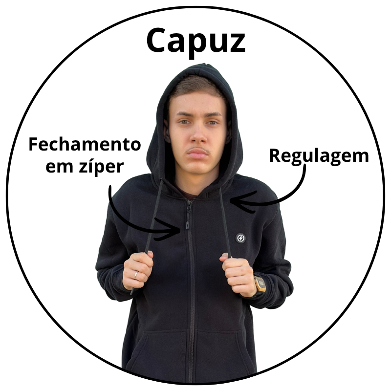 casaco moletom canguru masculino open shock preto descricao 1
