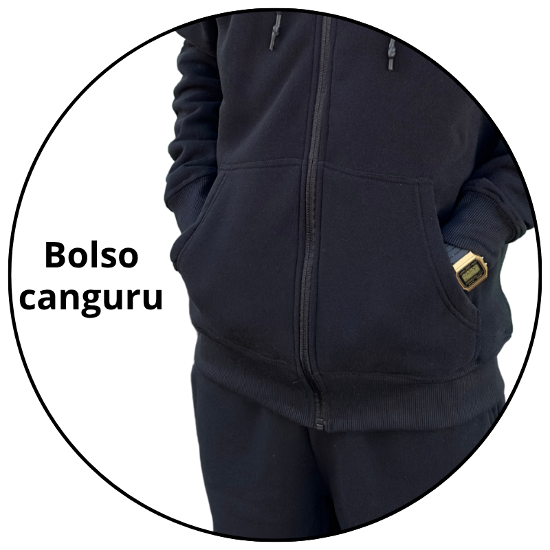 casaco moletom canguru masculino open shock preto descricao 2