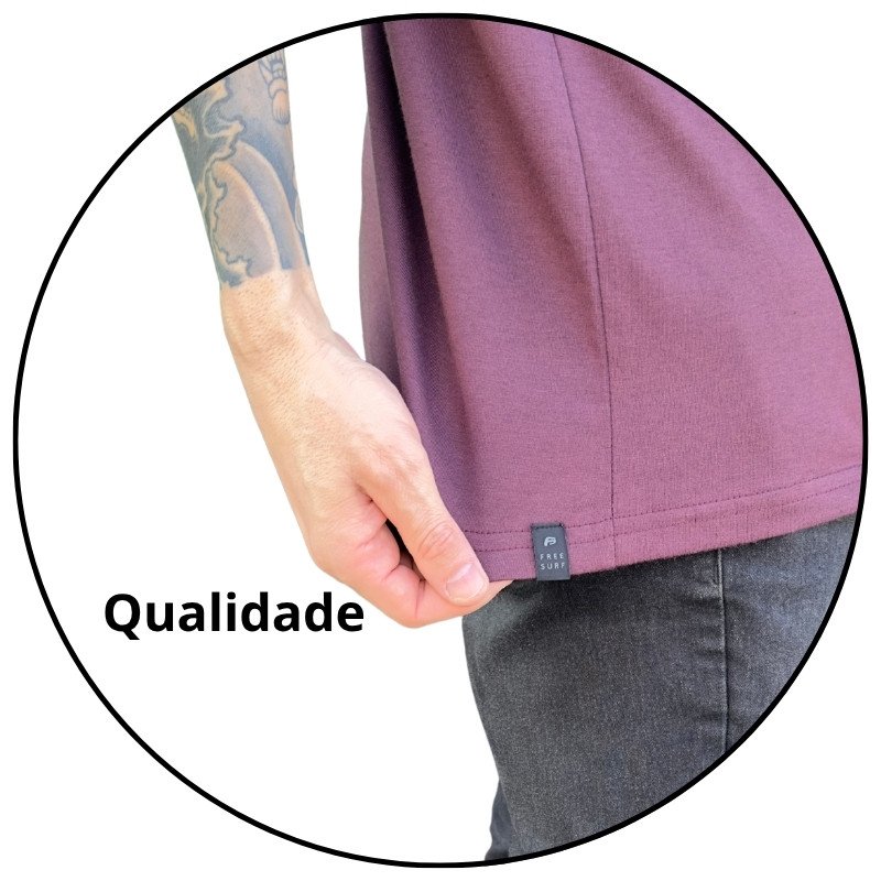 camiseta masculina freesurf essential logo bordo descricao 1