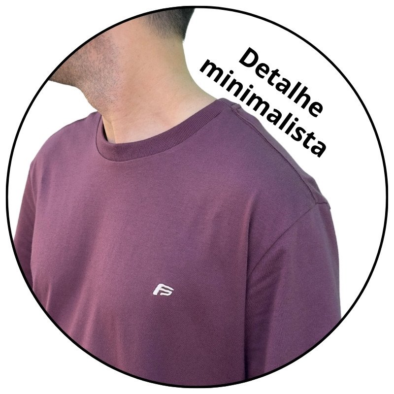 camiseta masculina freesurf essential logo bordo descricao 2