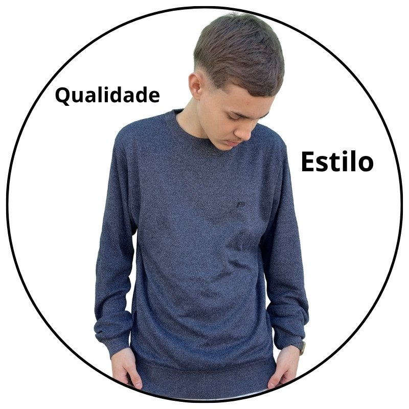 casaco sueter tricot masculino freesurf basic cinza mescla escuro descricao 1