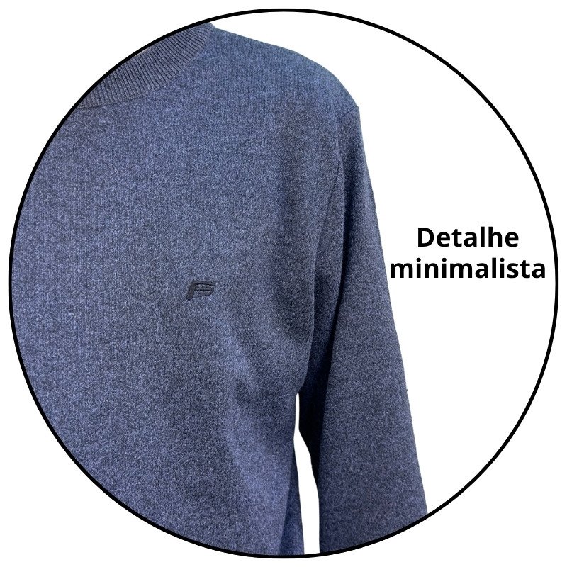 casaco sueter tricot masculino freesurf basic cinza mescla escuro descricao 2