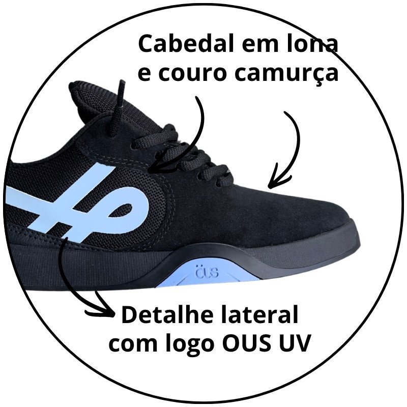 tenis ous imigrante preto uv essencial descricao 3