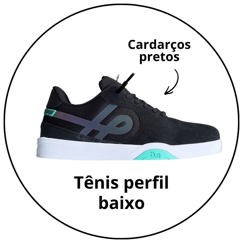 tenis ous imigrante preto branco verde furta cor essencial descricao 1
