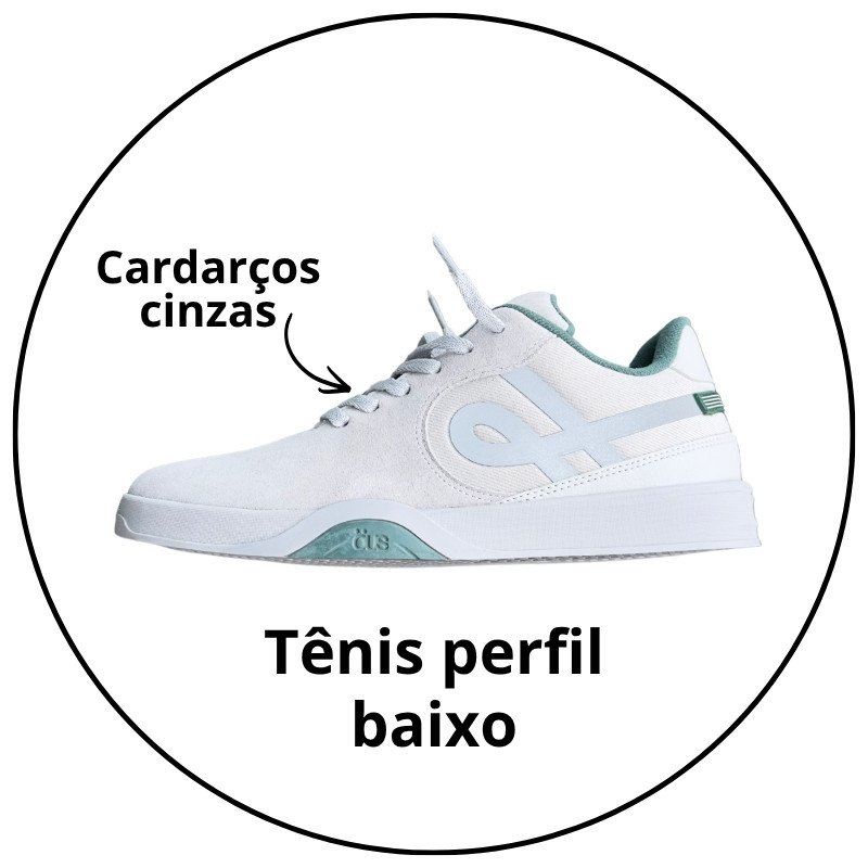 tenis ous imigrante cinza refletivo esmeralda essencial descricao 1