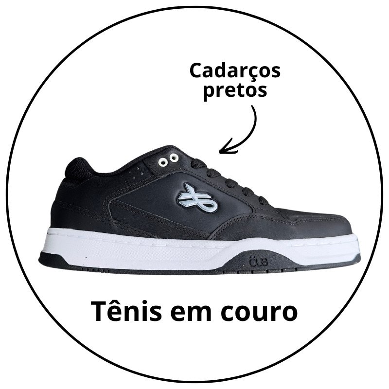 tenis ous sousa preto branco imperial descricao 1