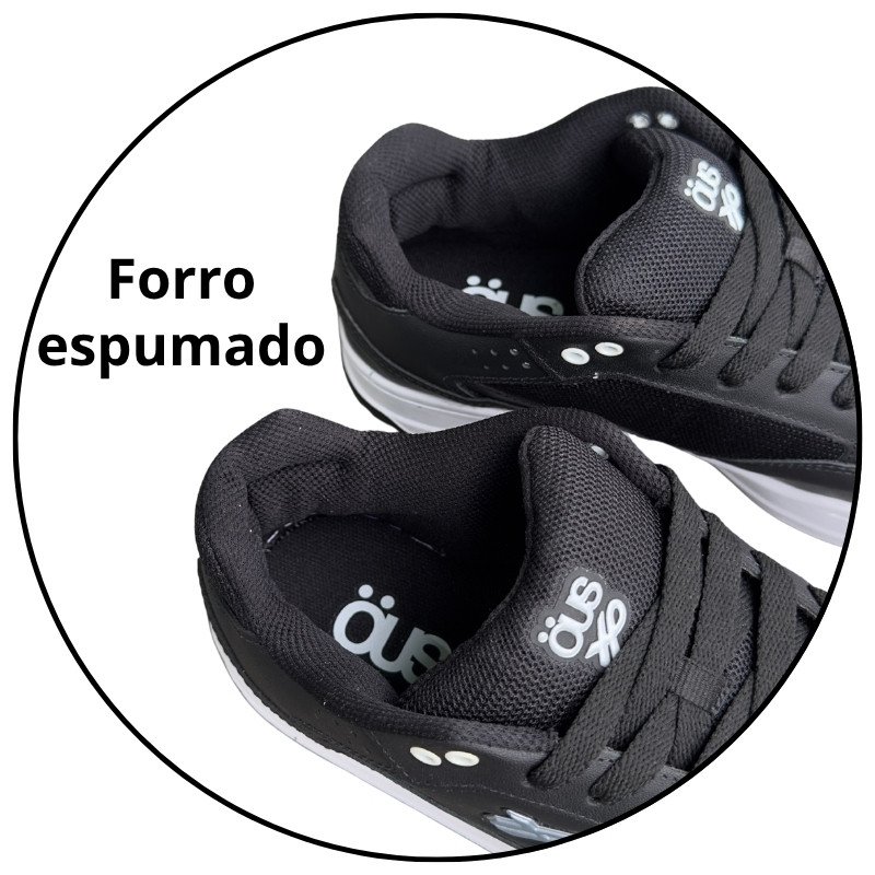 tenis ous sousa preto branco imperial descricao 2