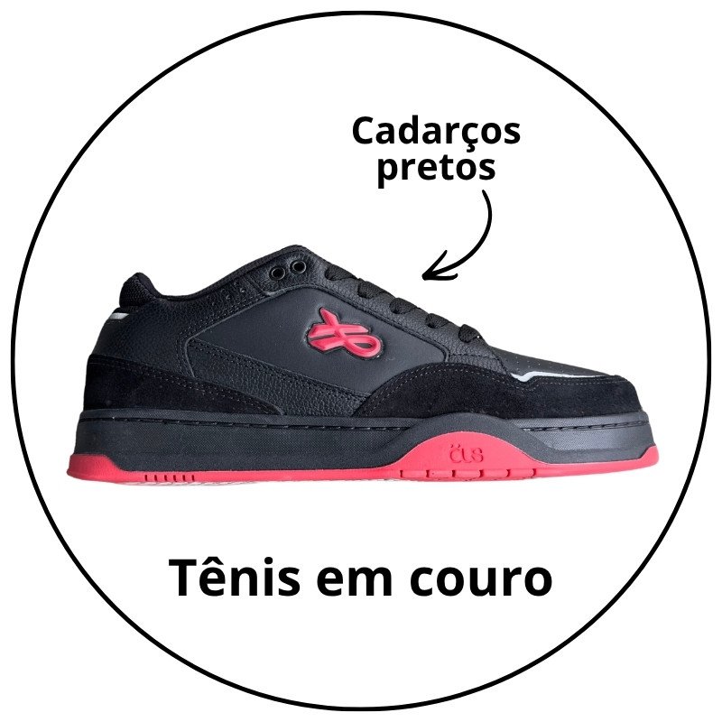 tenis ous sousa preto vermelho imperial descricao 1