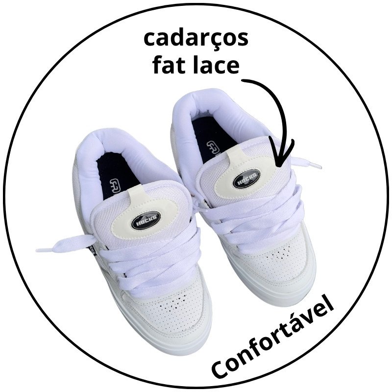 tenis hocks puff brilhante branco descricao 3