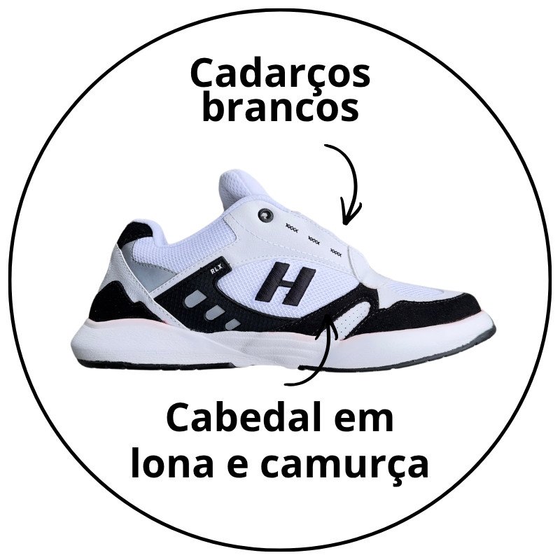 tenis hocks rlx baggy poapetit preto branco descricao 1