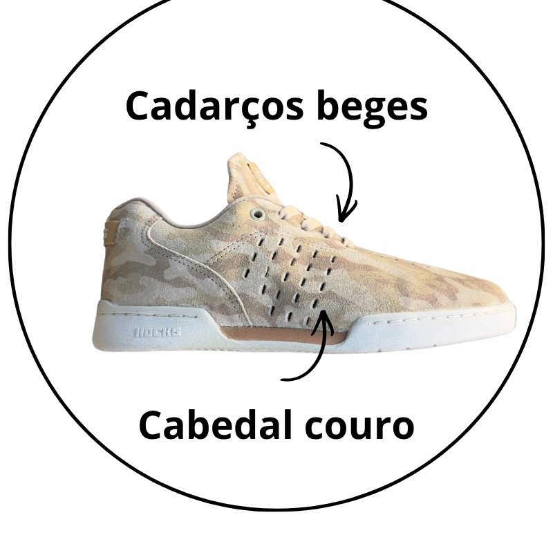 tenis hocks evo desert cream camuflado descricao 1