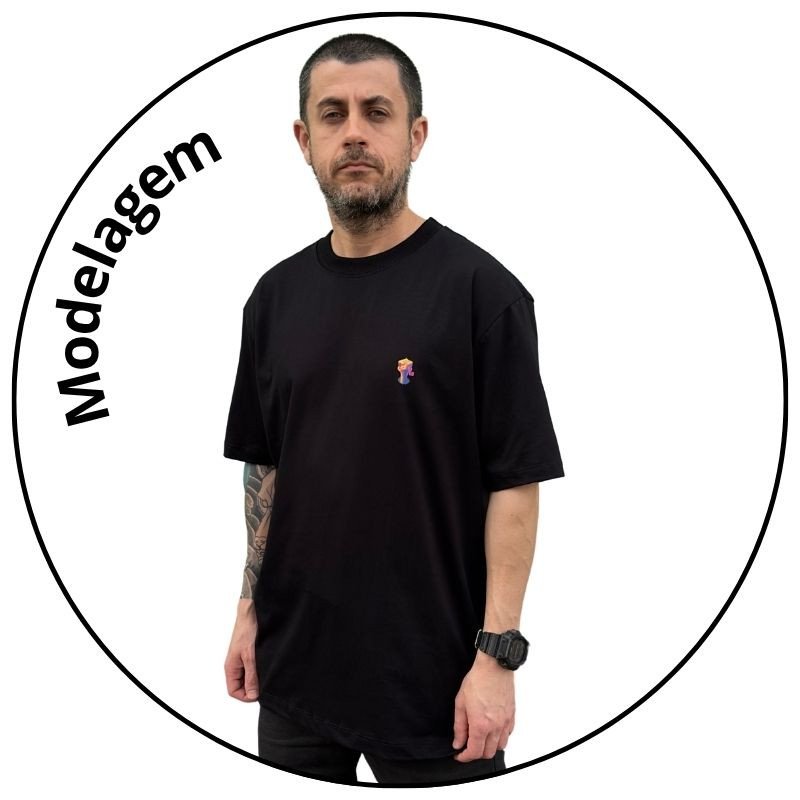 camiseta masculina street mahai mini avestruz preta descricao 1