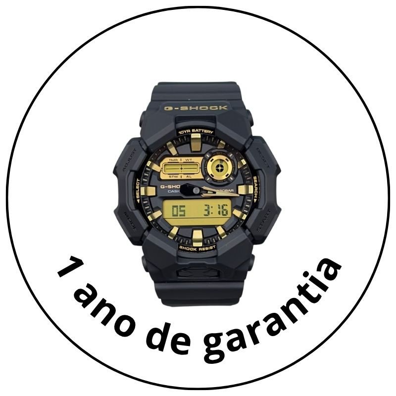 relogio de pulso casio g shock digital analogico ga 010gb 1a9dr preto fosco visor claro descricao 2