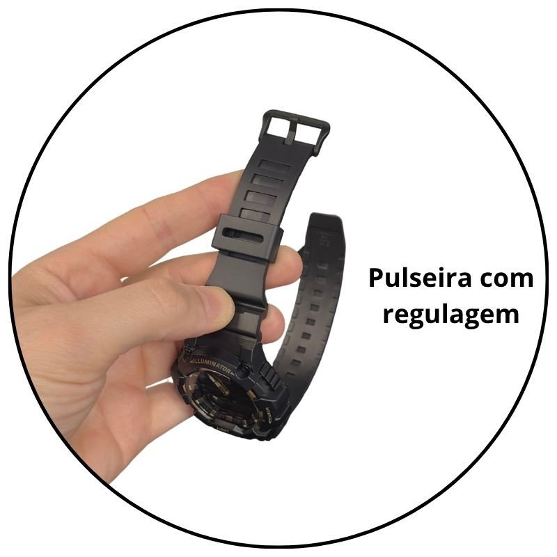 relogio de pulso casio standard analogico digital hdc 700 1avdf sc preto fosco dourado descricao 2