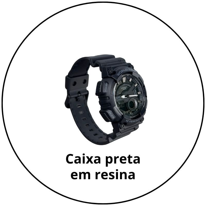 relogio de pulso casio timeles analogico digital aeq 110w 1bvdf sc preto fosco descricao 3